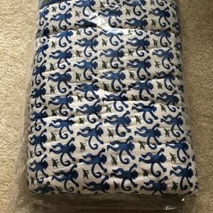 Roberta Roller Rabbit Baby Monkey-Print Quilt blue